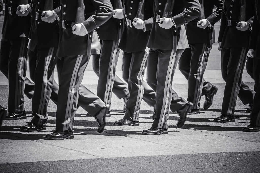 Relevo Solemne y Cambio de Guardia Real, Palacio Real, Madrid, España