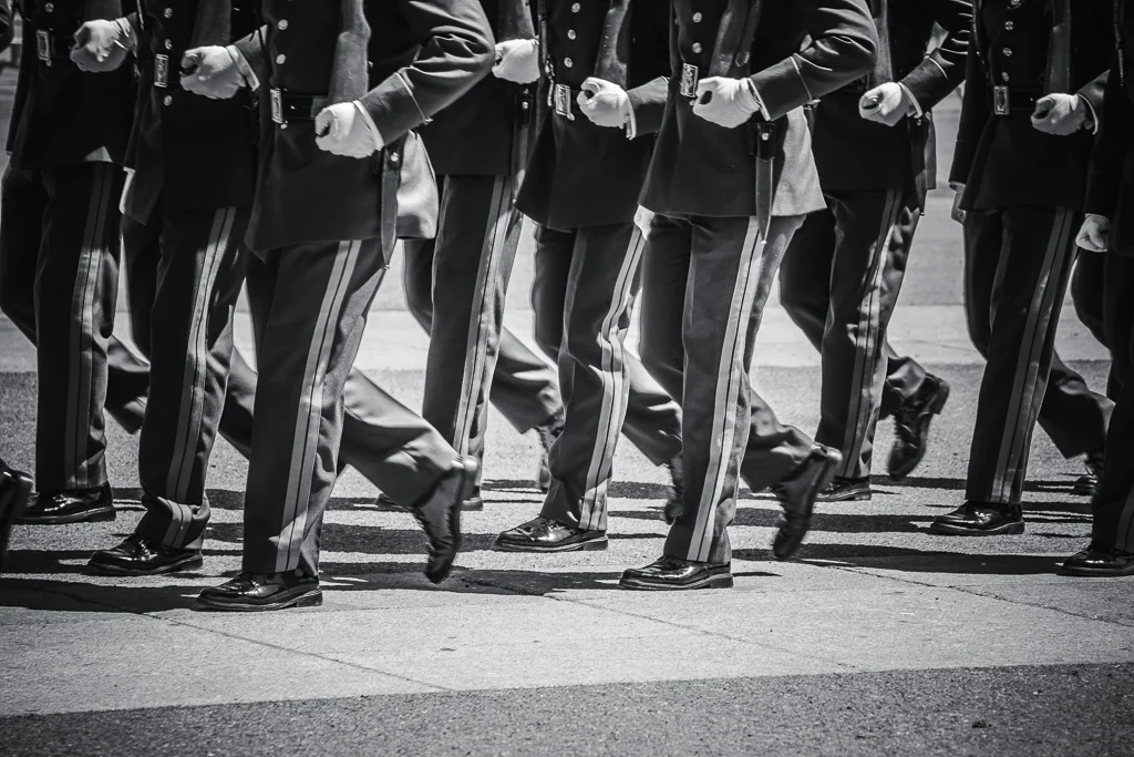 Relevo Solemne y Cambio de Guardia Real, Palacio Real, Madrid, España