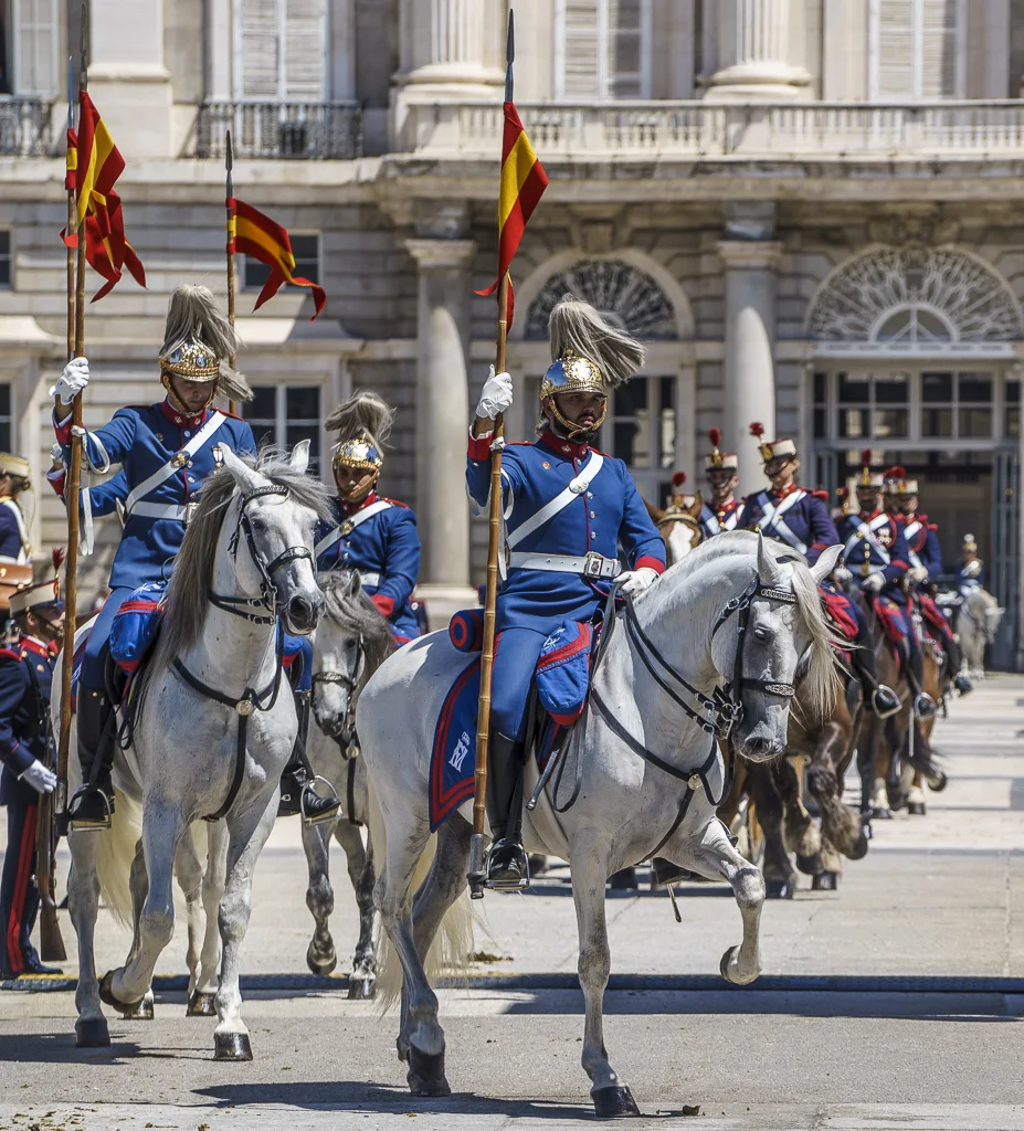 Relevo Solemne y Cambio de Guardia Real, Palacio Real, Madrid, España