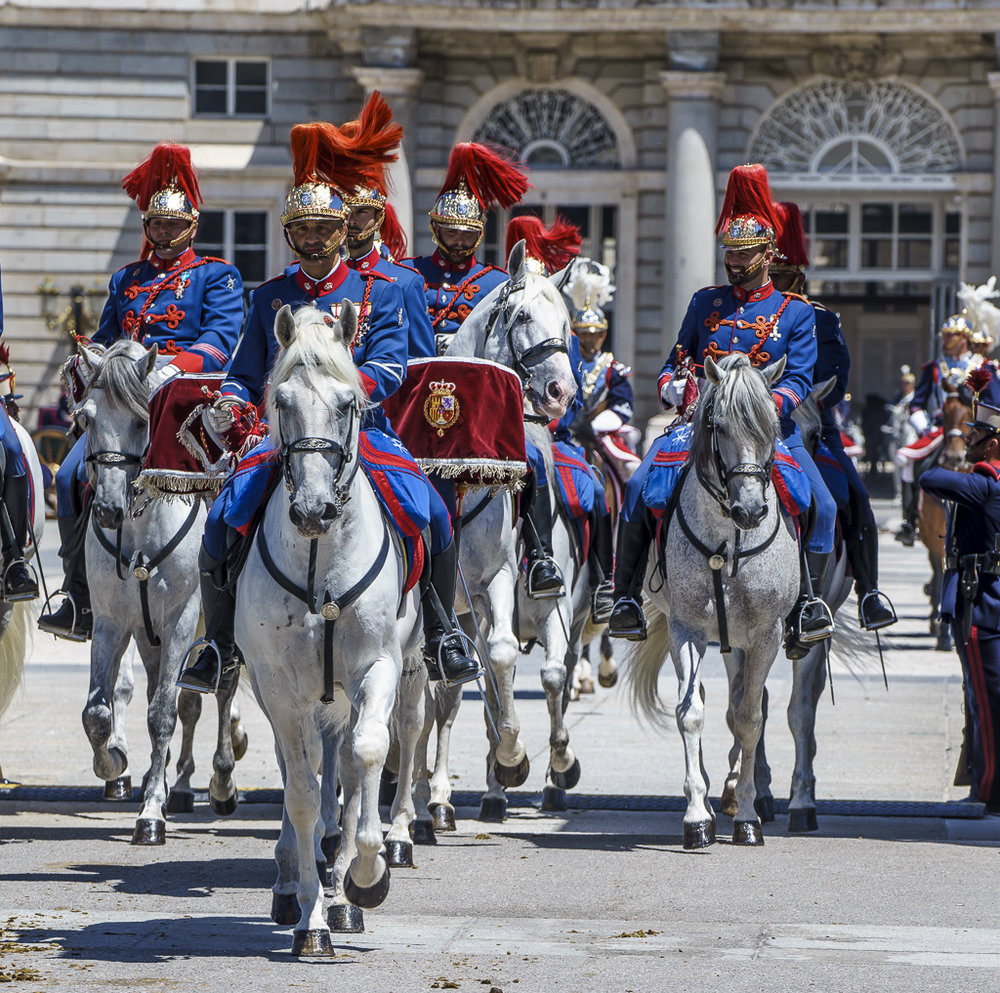 Relevo Solemne y Cambio de Guardia Real, Palacio Real, Madrid, España