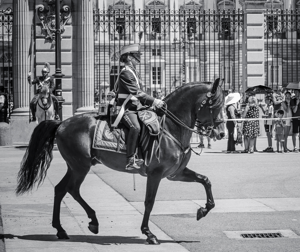 Relevo Solemne y Cambio de Guardia Real, Palacio Real, Madrid, España
