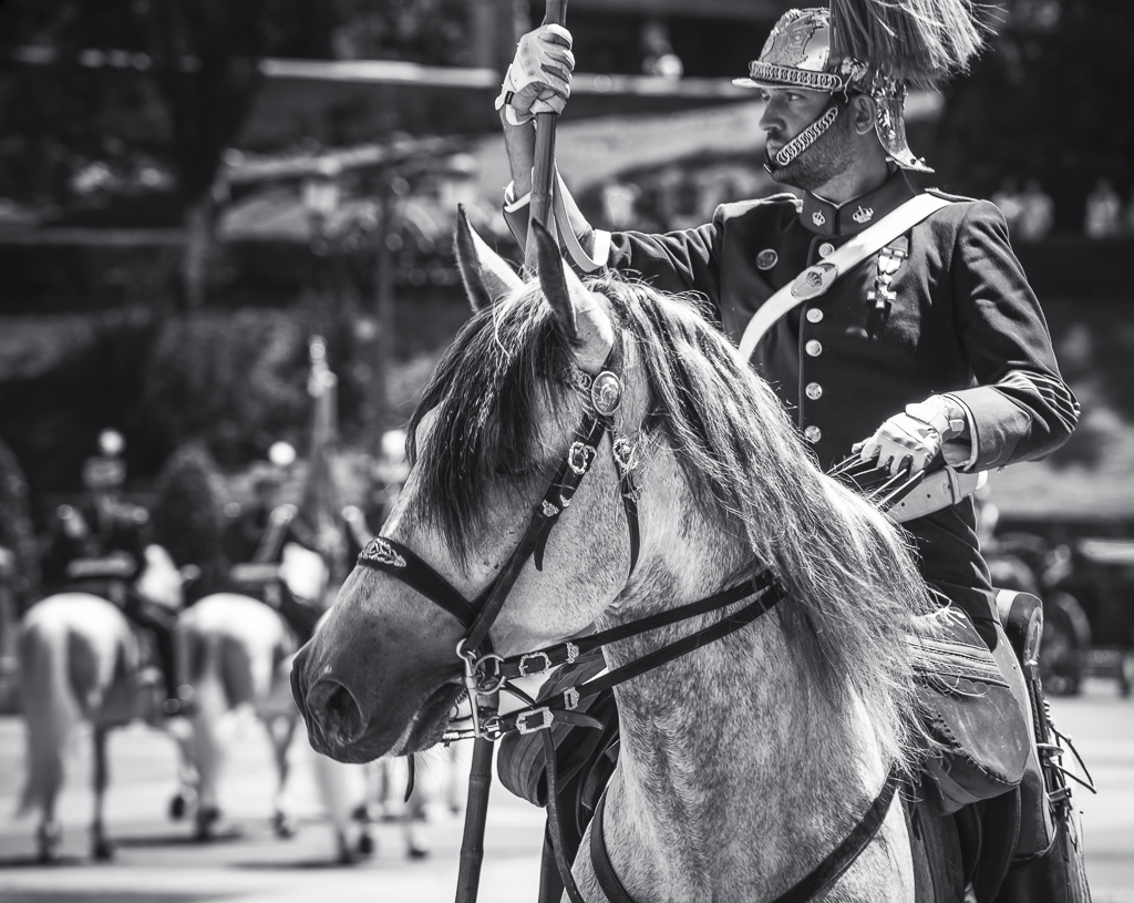Relevo Solemne y Cambio de Guardia Real, Palacio Real, Madrid, España