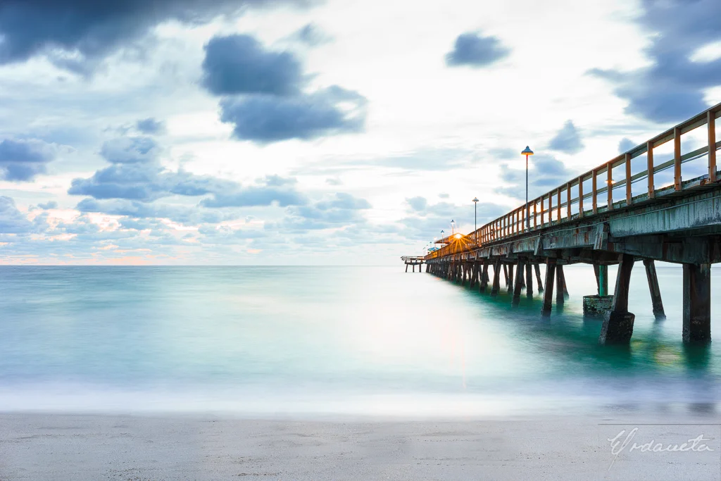 I prepared the tripod, did a few shots to measure the light. The sun was still down, it was dark when I captured this image, I used a long shutter speed, about 20 seconds.