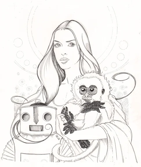 Robot, Monkey, Angel; 2014