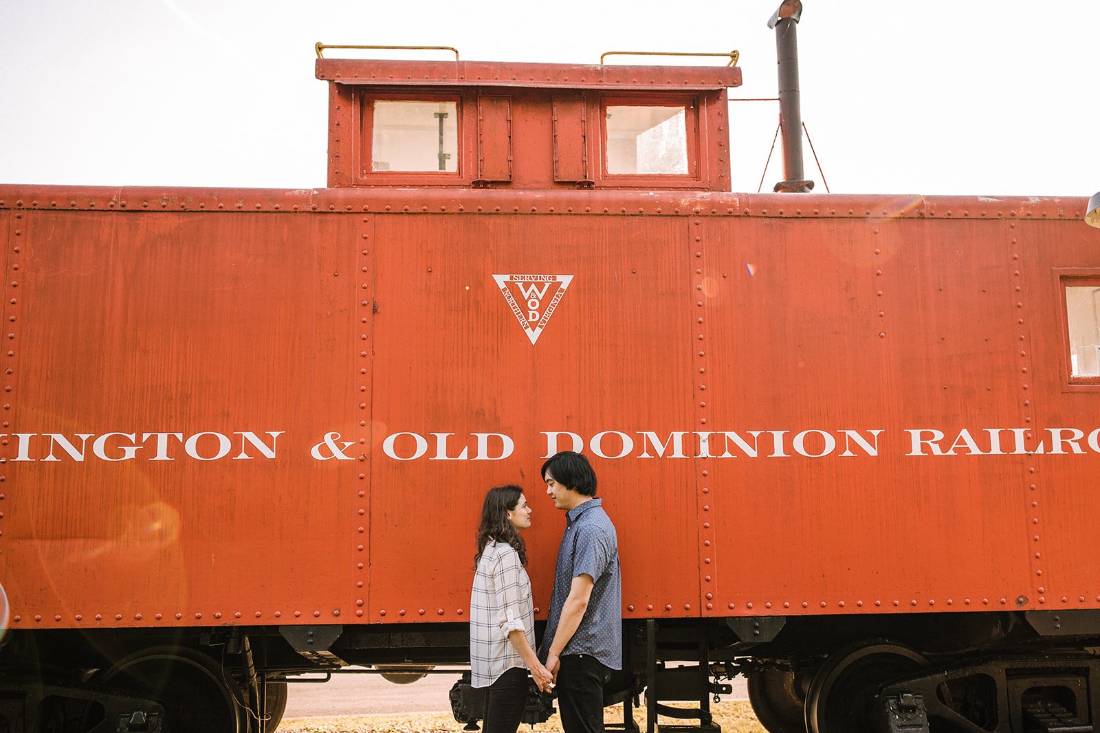 Vienna Depot Engagement Session Vienna, VA Susie and Kevin Loudoun County Wedding Photographer Bakerture Photo and Video