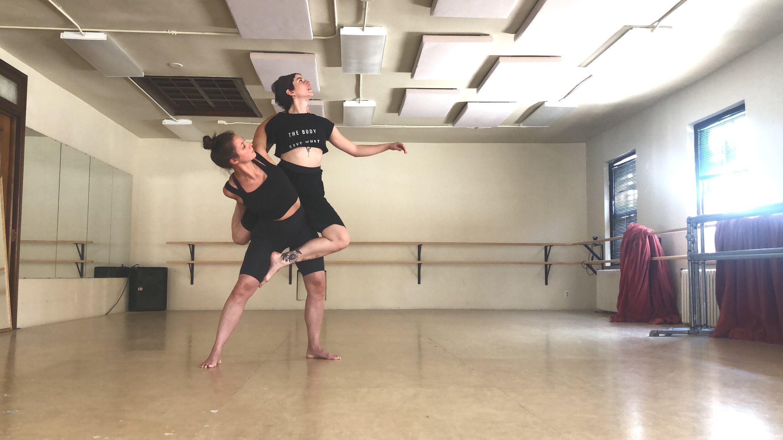 In process during Ann &amp; Weston Hicks Choreography Fellowship at Jacob's Pillow. 