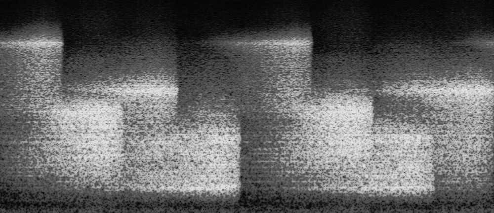 The Derbyshire hiss loop shown using spectral analysis