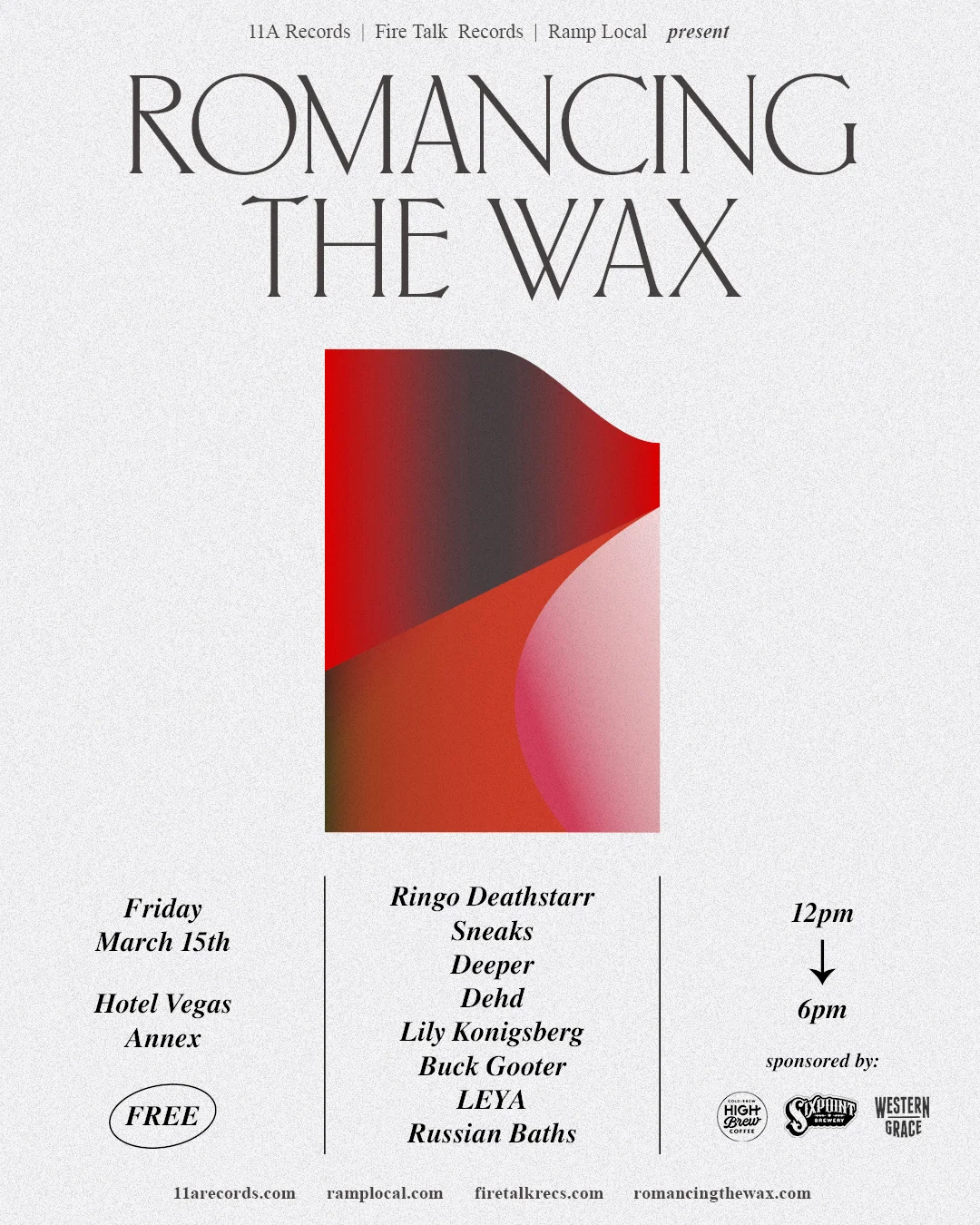 Fire Talk Presents Romancing The Wax @ SXSW 2019