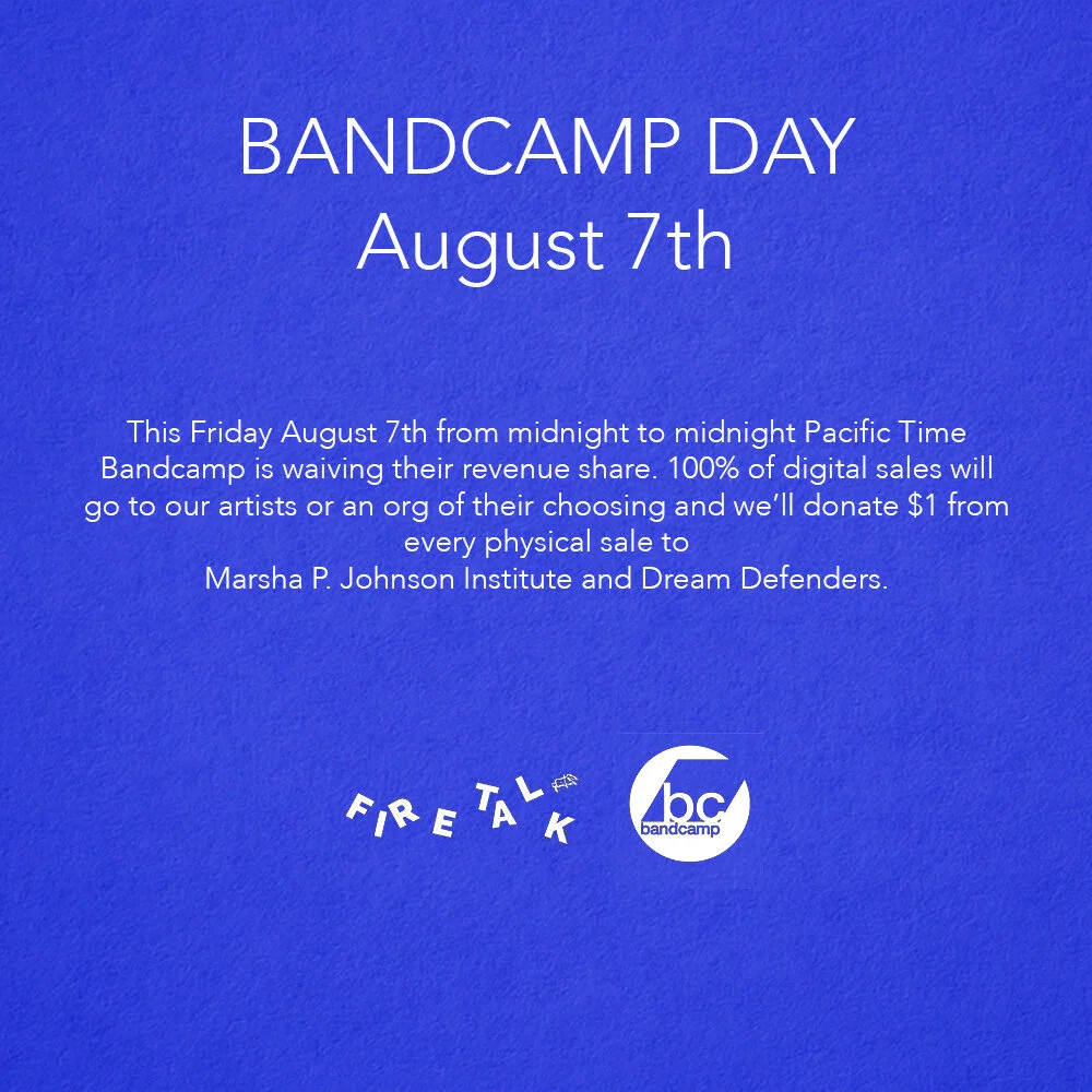 Bandcamp Friday August 7th!