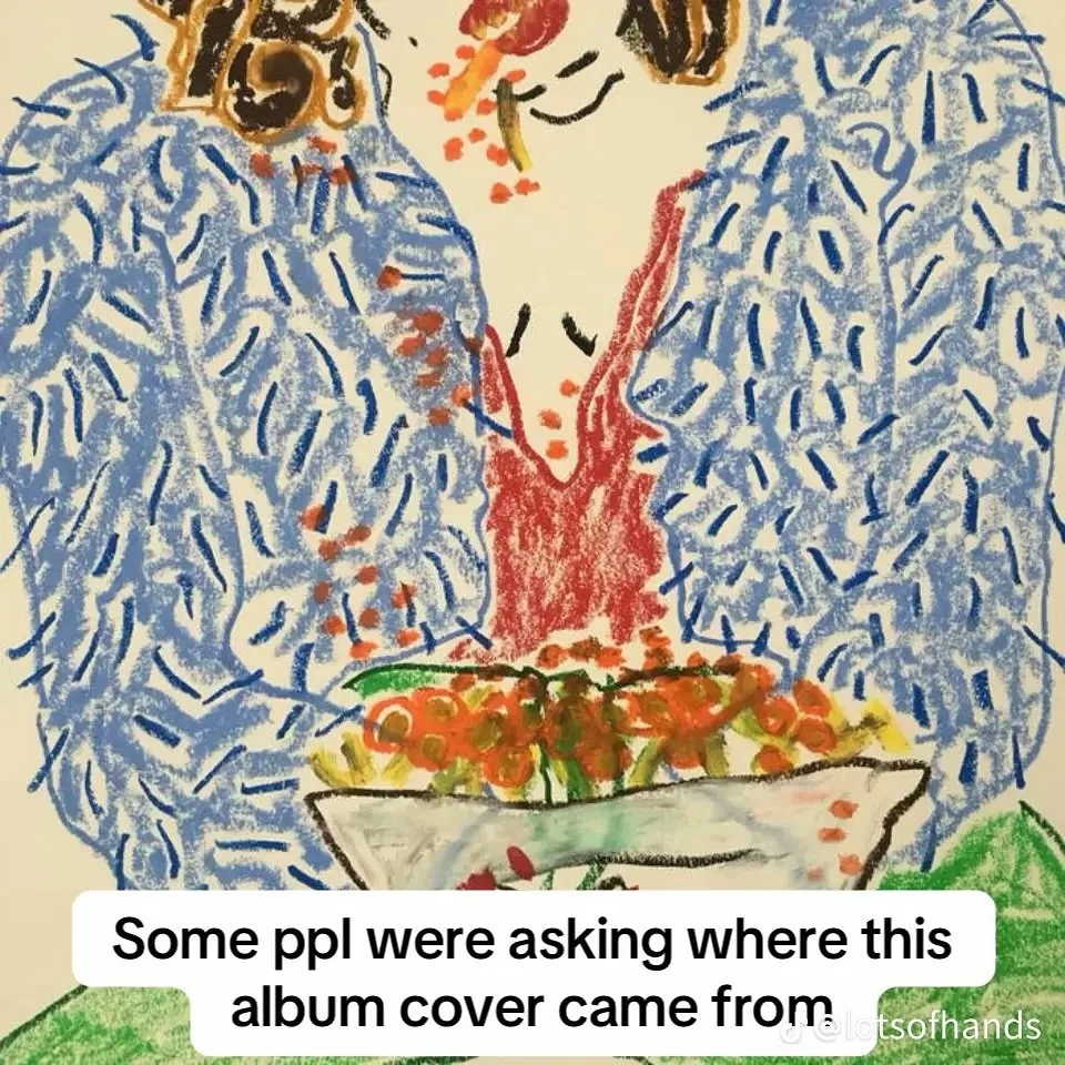 swipe for the sweet story of @lotsofhands mistake album artwork ~&gt; 

the physical reissue of this album is up for pre order now on color vinyl, cd, cassette or bundled w/ a tee!