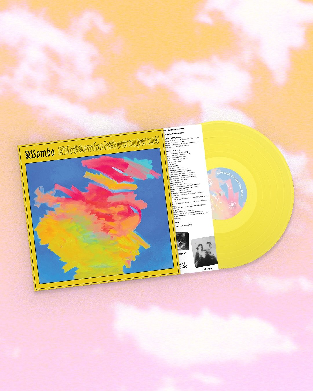 It&rsquo;s Wombo Wednesday &amp; we have news, @womborocks debut album Blossomlooksdownuponus is back in print on OG lemon yellow vinyl, limited stock + on sale as part of the end of 2025 sale. If that wasn&rsquo;t enough get the full Wombo album col