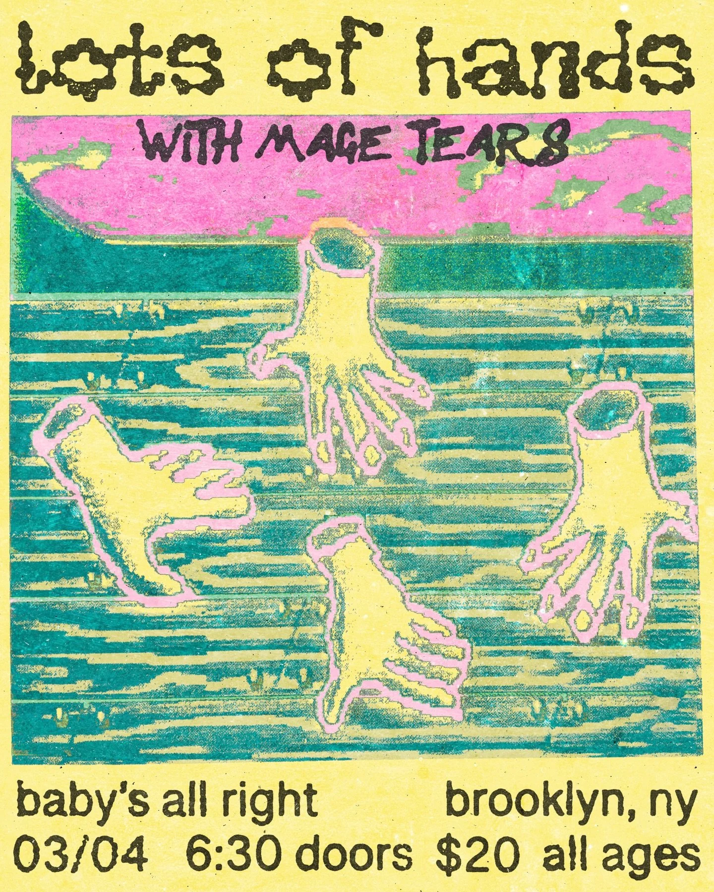 @lotsofhands return to the states is right around the corner 👀 see you in nyc at baby&rsquo;s all right - @mage.tears._ officially added as support 

lots of hands