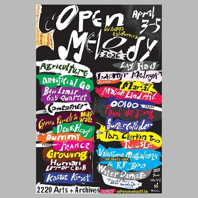 We&rsquo;re excited to sponsor the inaugural @open.melody this April at 2220 Arts + Archives in Historic Filipinotown in Los Angeles, California. An incredible lineup of genre pushing artists from every corner of underground music throughout the worl