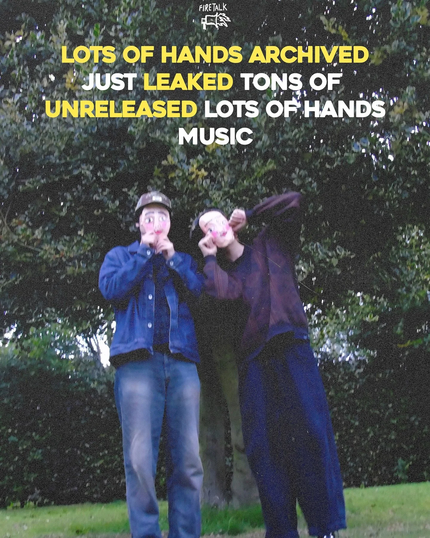 @lotsofhands archived is leaking a bunch of lost lots of hands music 🎶 streaming everywhere now !!