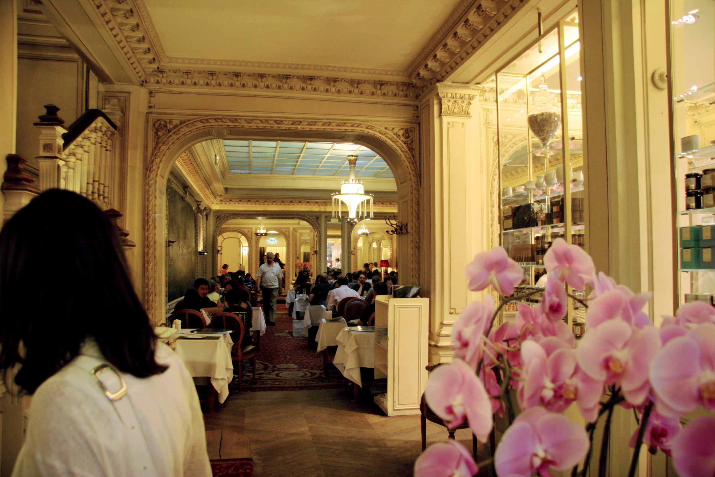 The inside of Angelina, home of the best hot chocolate in Paris (thanks Elisabeth for the recommendation!).