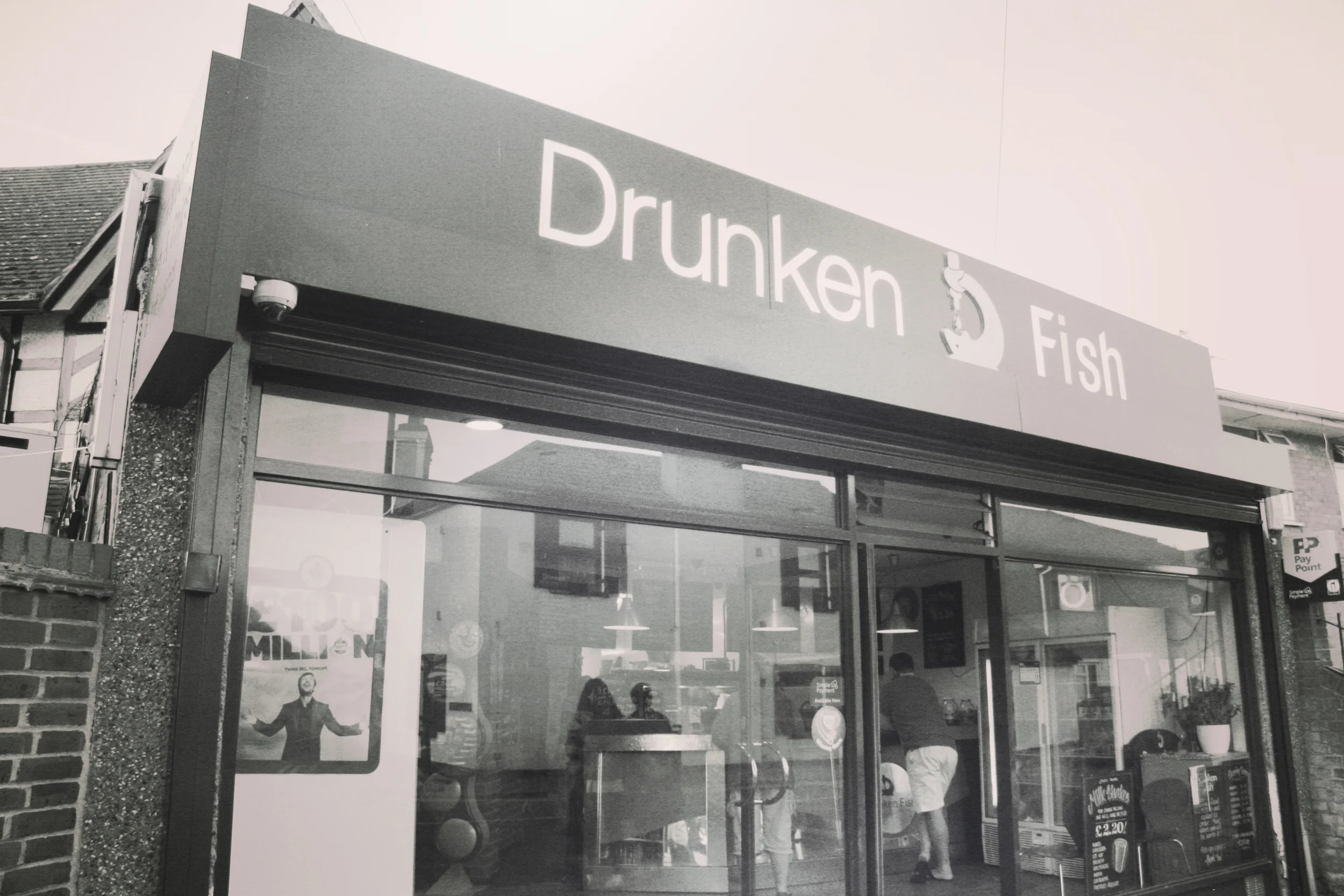 We had Fish & Chips at the Drunken Fish :)