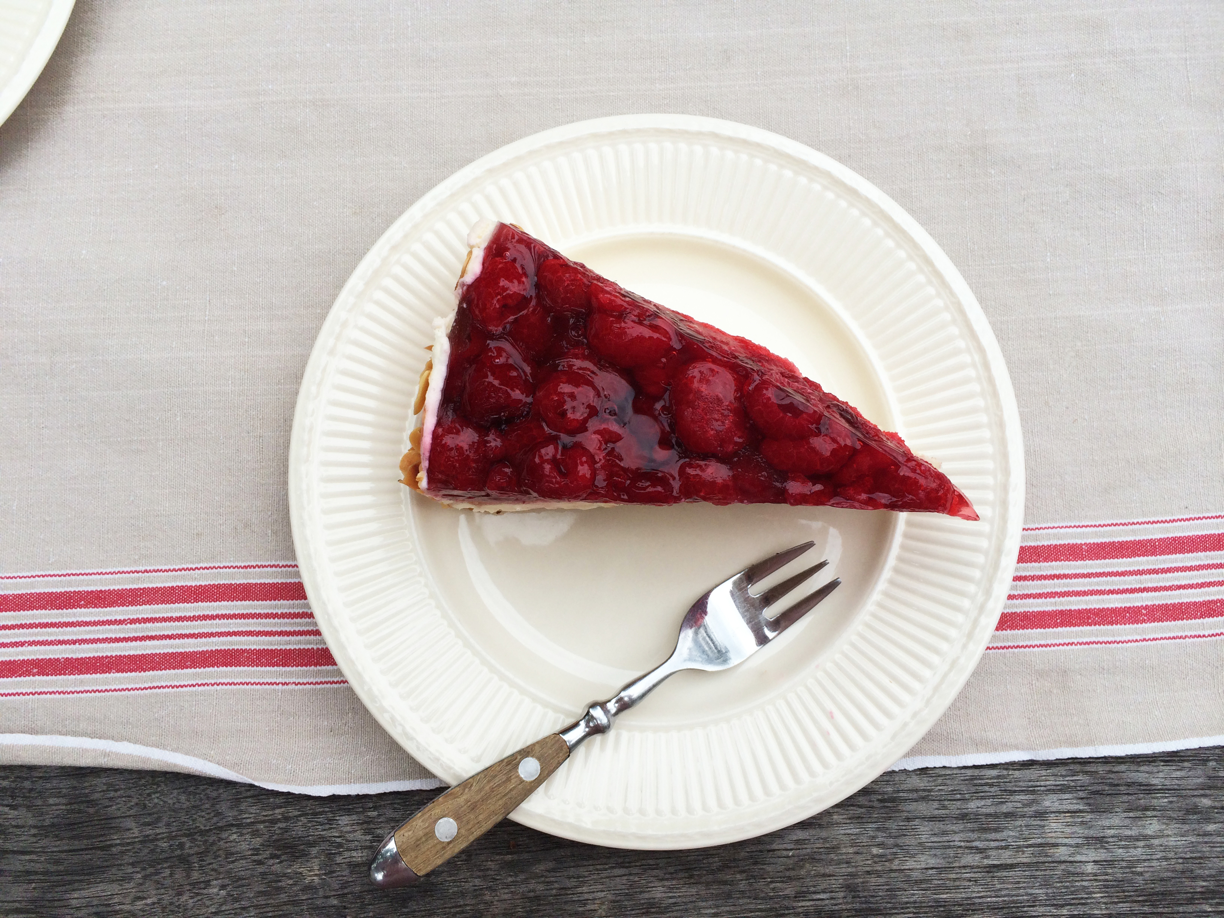 A raspberry cake on Sunday afternoon.