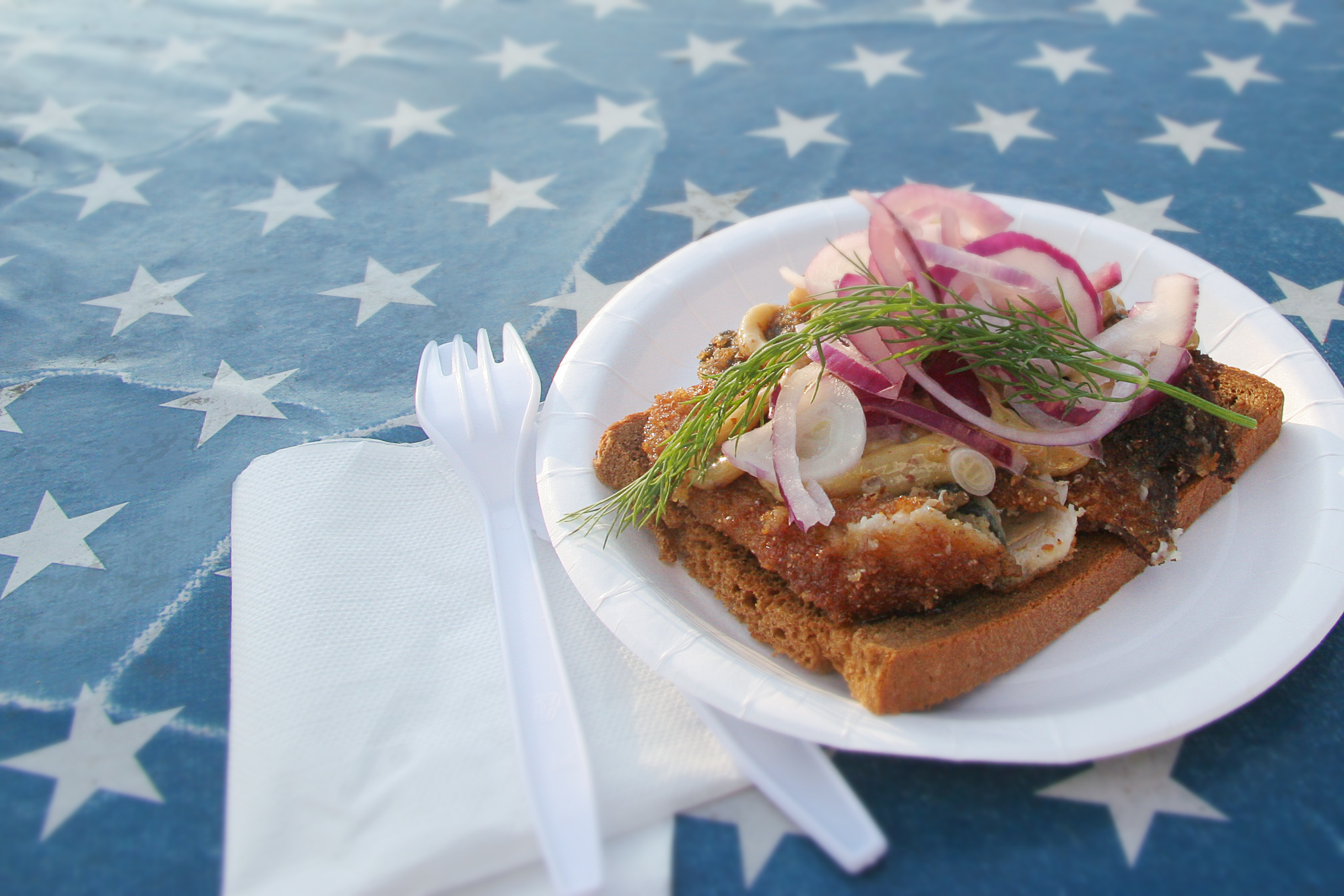 5) Skåning: Herring on Rye with fresh dill and onions