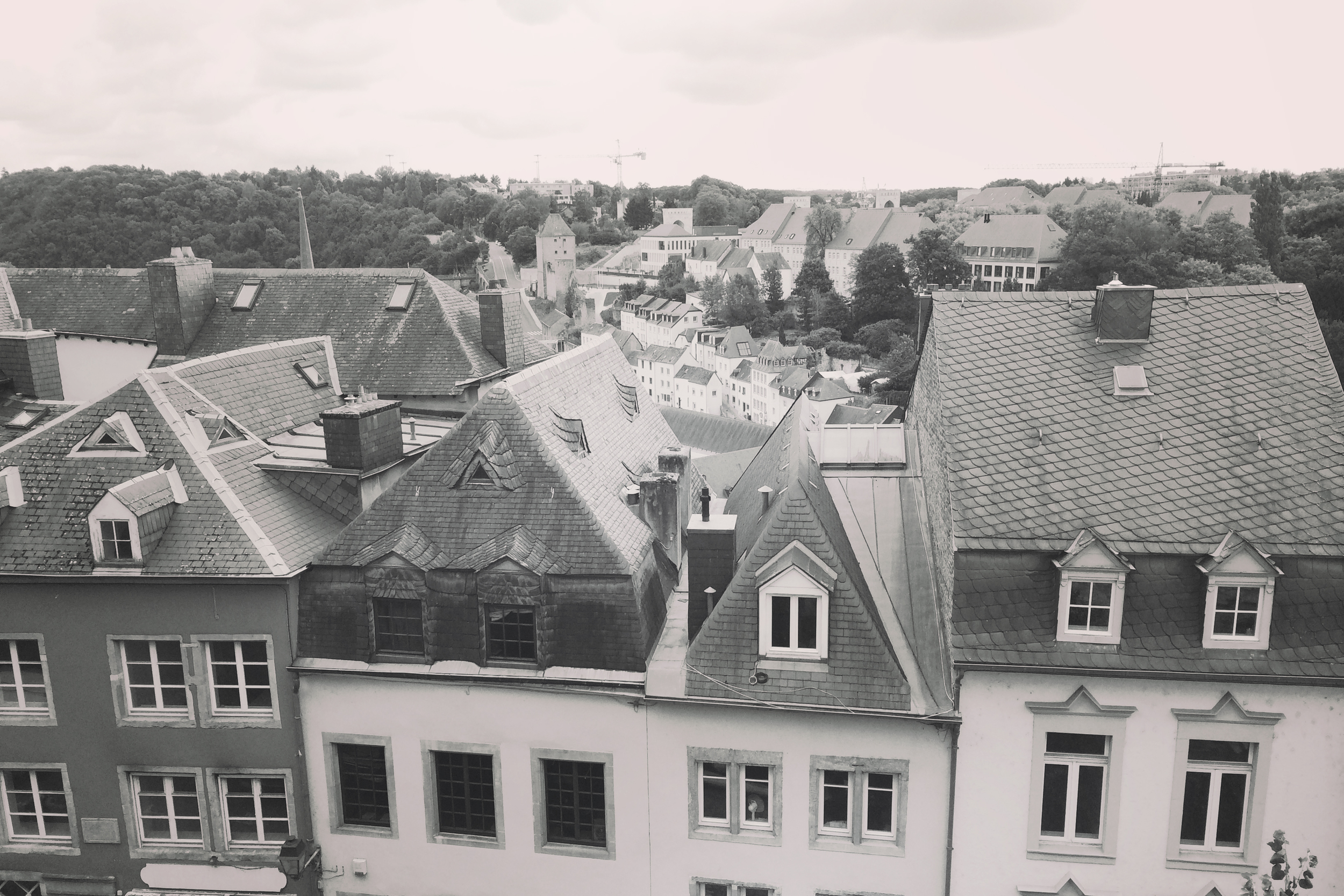 My friend Erin and I decided that we should live in that little house second from the right... and dreamily look out the top story window at view of the river...
