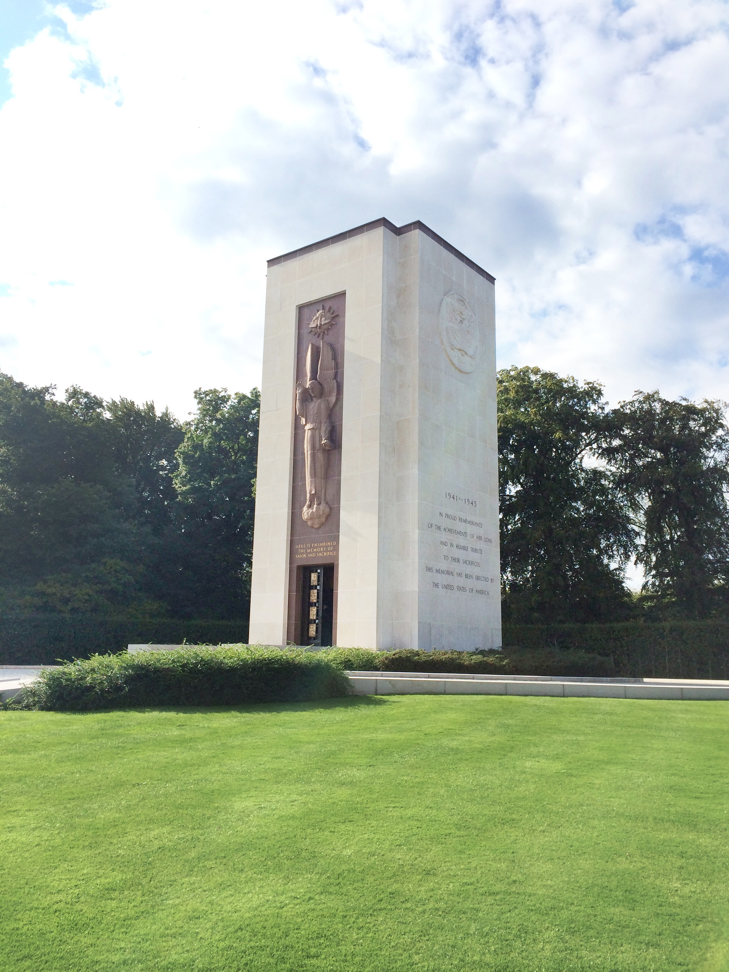 The American Cemetery and Memorial. It was super peaceful here, because we were some of the last people of the day to visit.