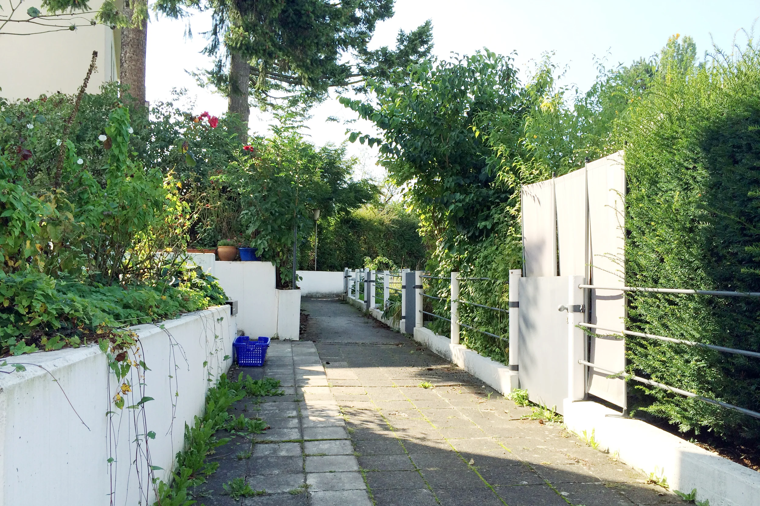 I liked how the neighborhood included both streets and walking paths, and the houses were terraced so that each could have a view.