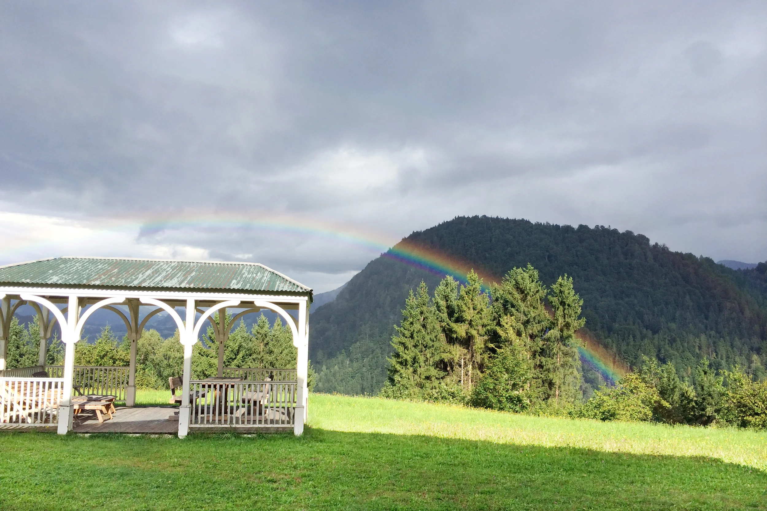 And then there was a rainbow ( Genesis 9:12-17 ). Because rain doesn't last forever :).