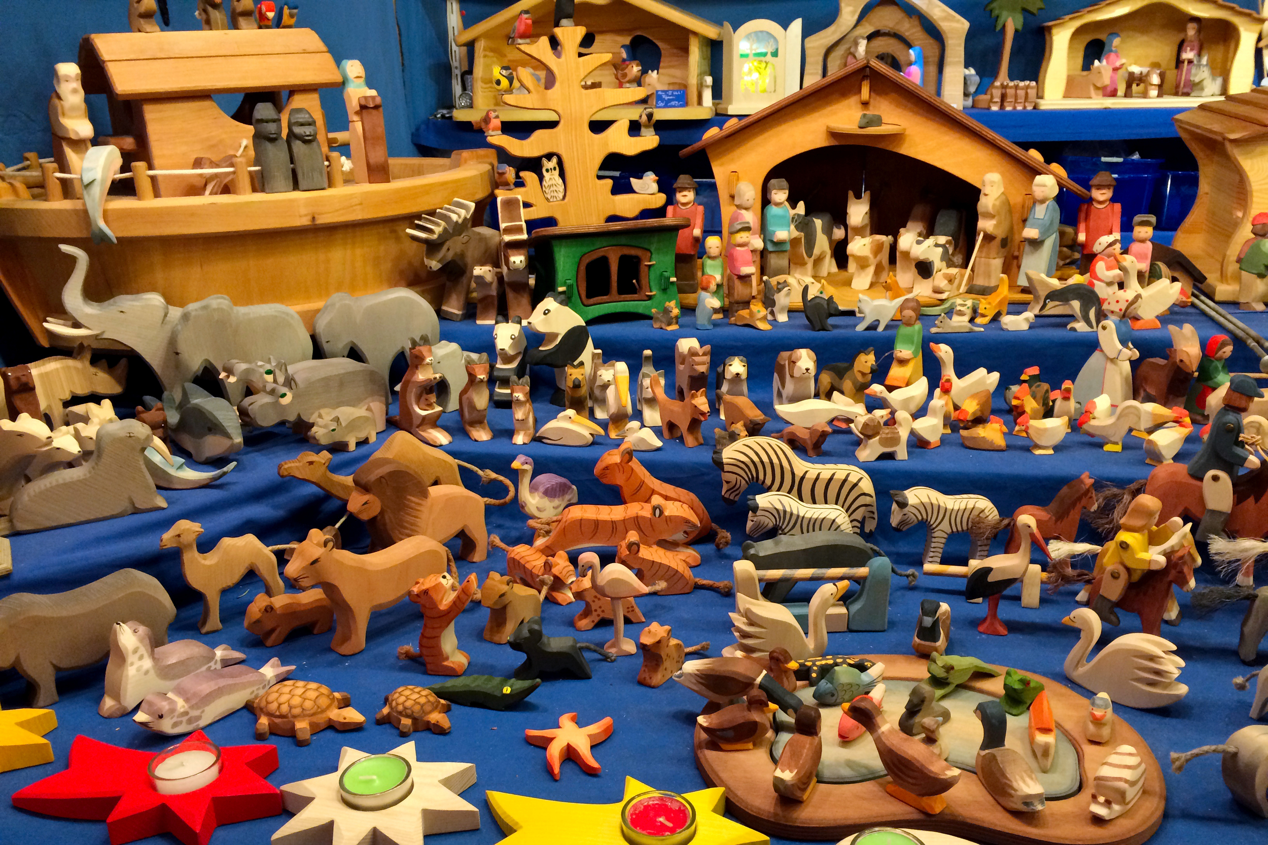 Fun wooden animals.