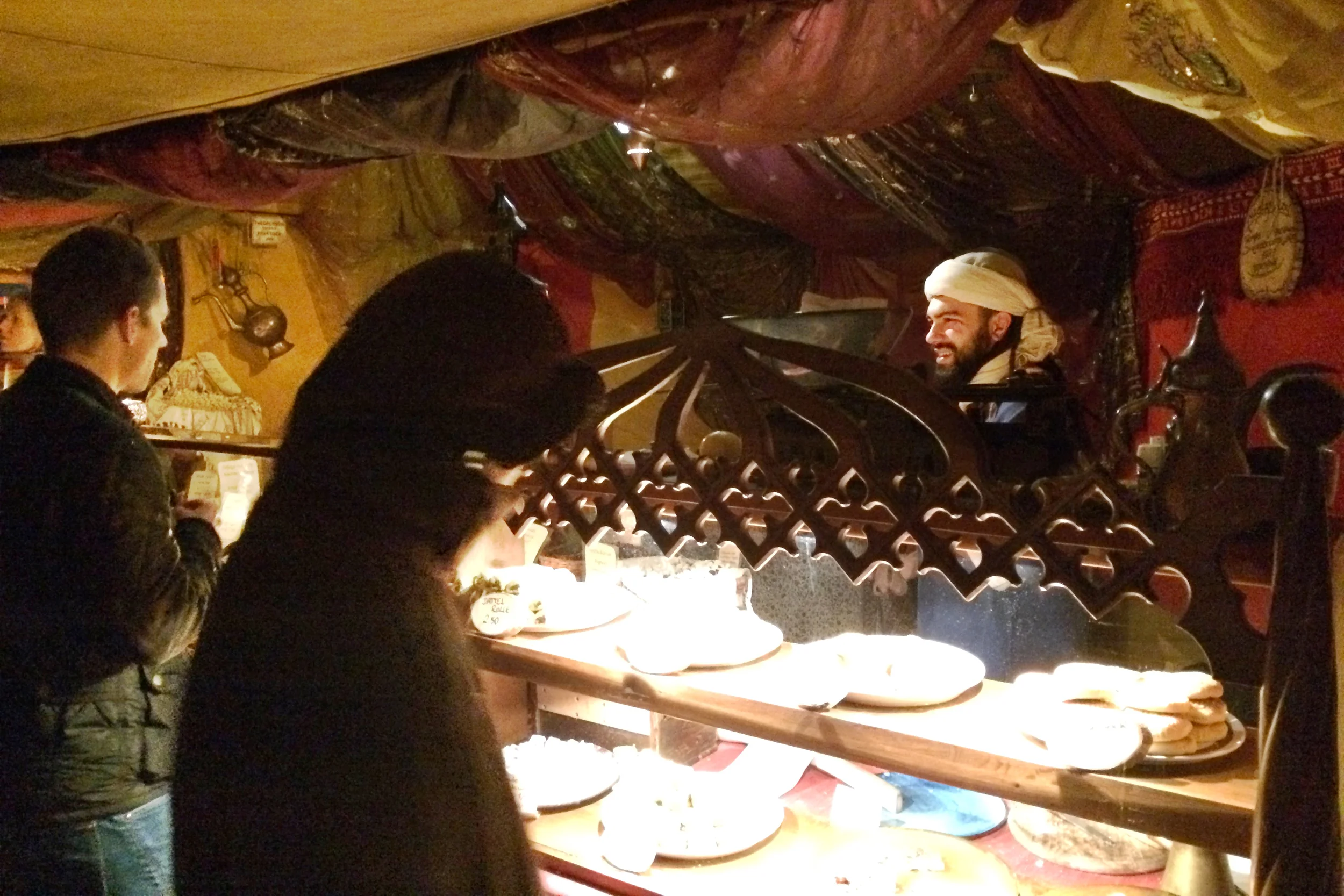 A neat middle eastern-themed tent.