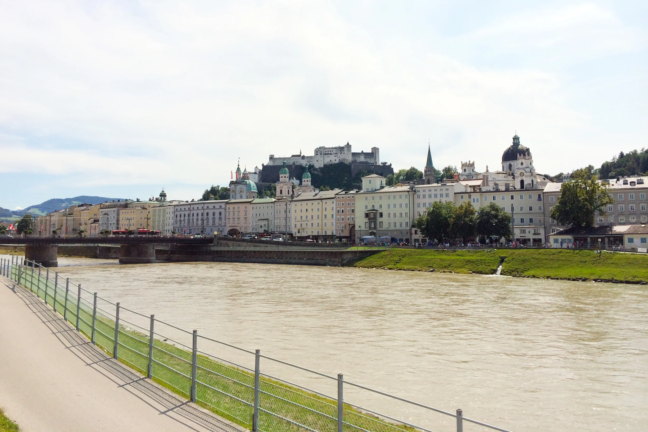 The river in Salzburg, Austria.