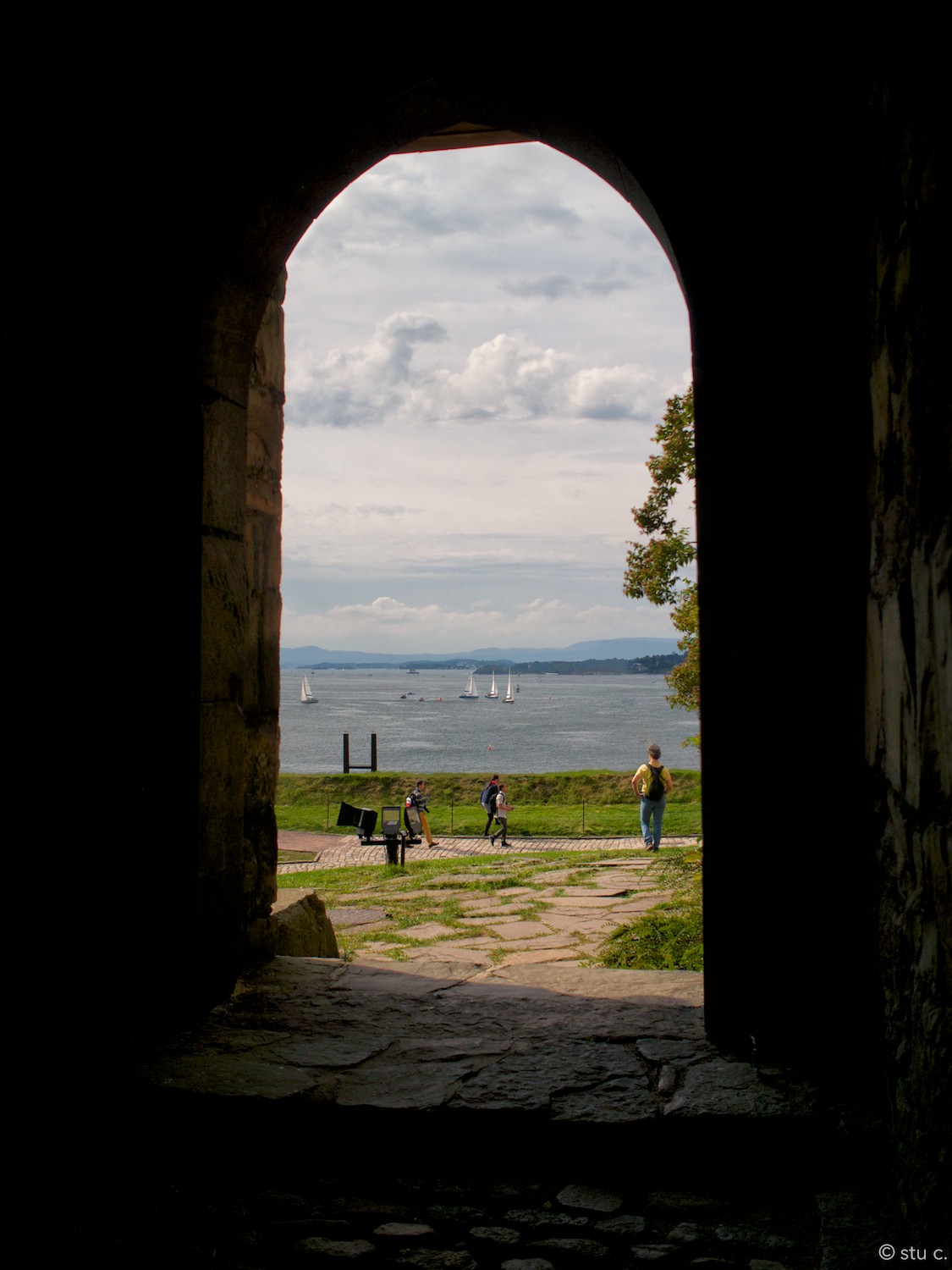 View from Akerhus across Oslo Harbor