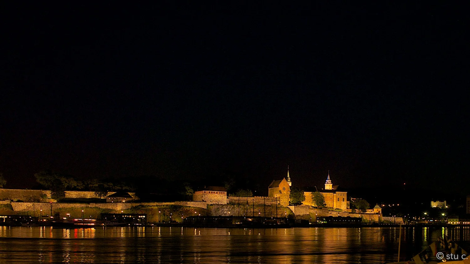 This night view of Akerhus was actually taken on our last night in Oslo, a week after first visiting the fortress.