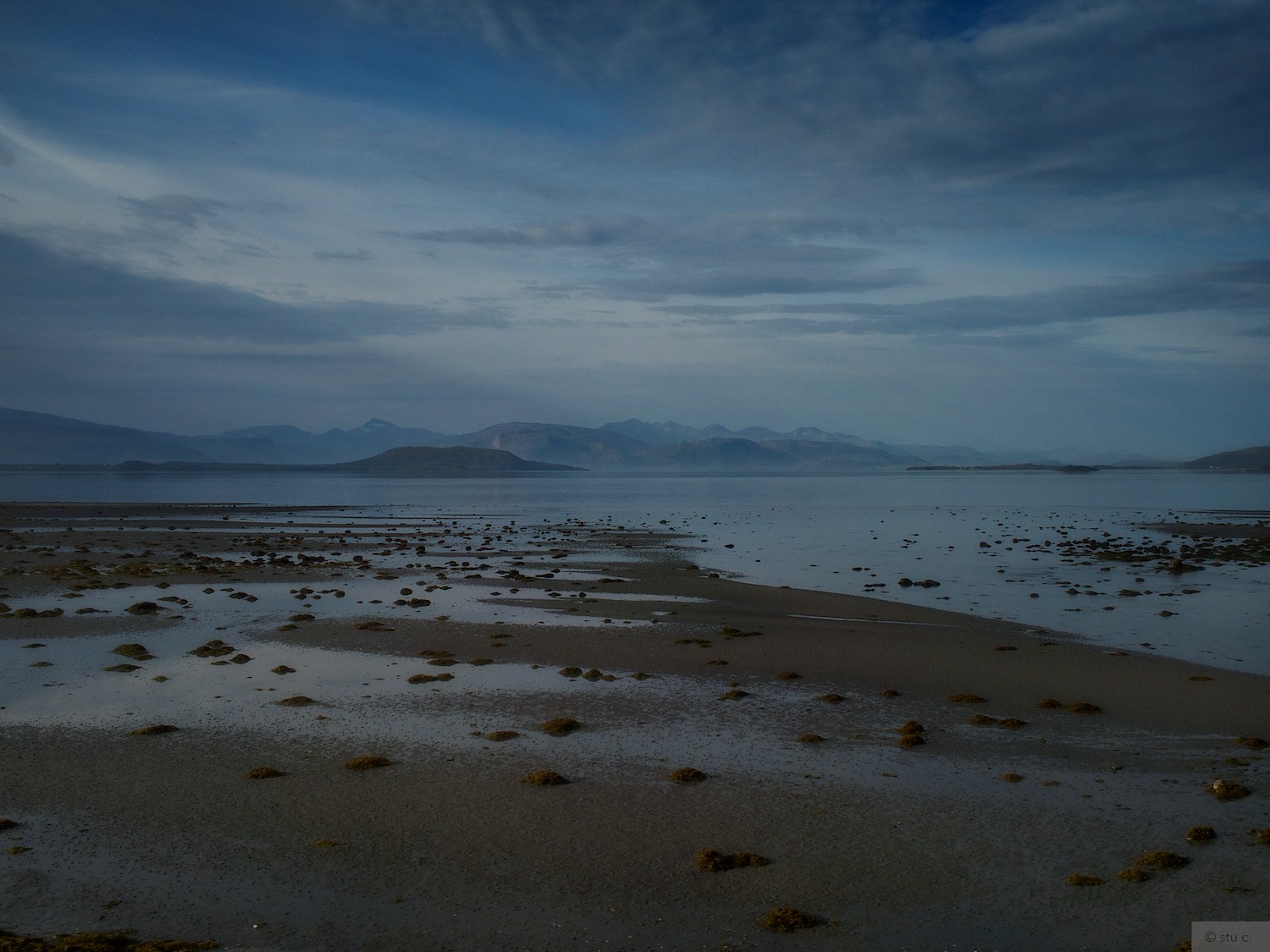 This is tidal water and it's out