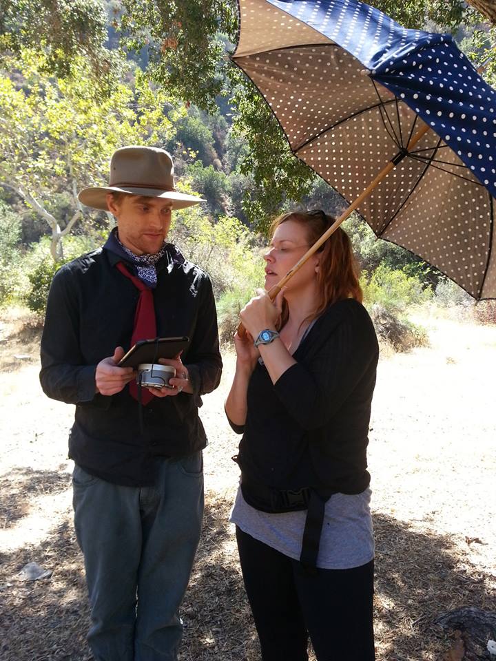 Matt and 1st AD Beth Pennington plowing through these crazy days. 