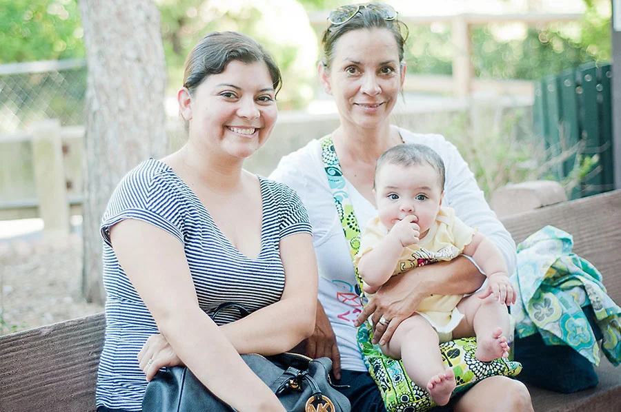 My aunt and my mommy so graciously watched Abigail for a Brownsville wedding...
