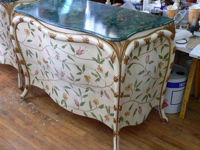 One of a pair of commodes for Charlotte Moss by Victoria & Son