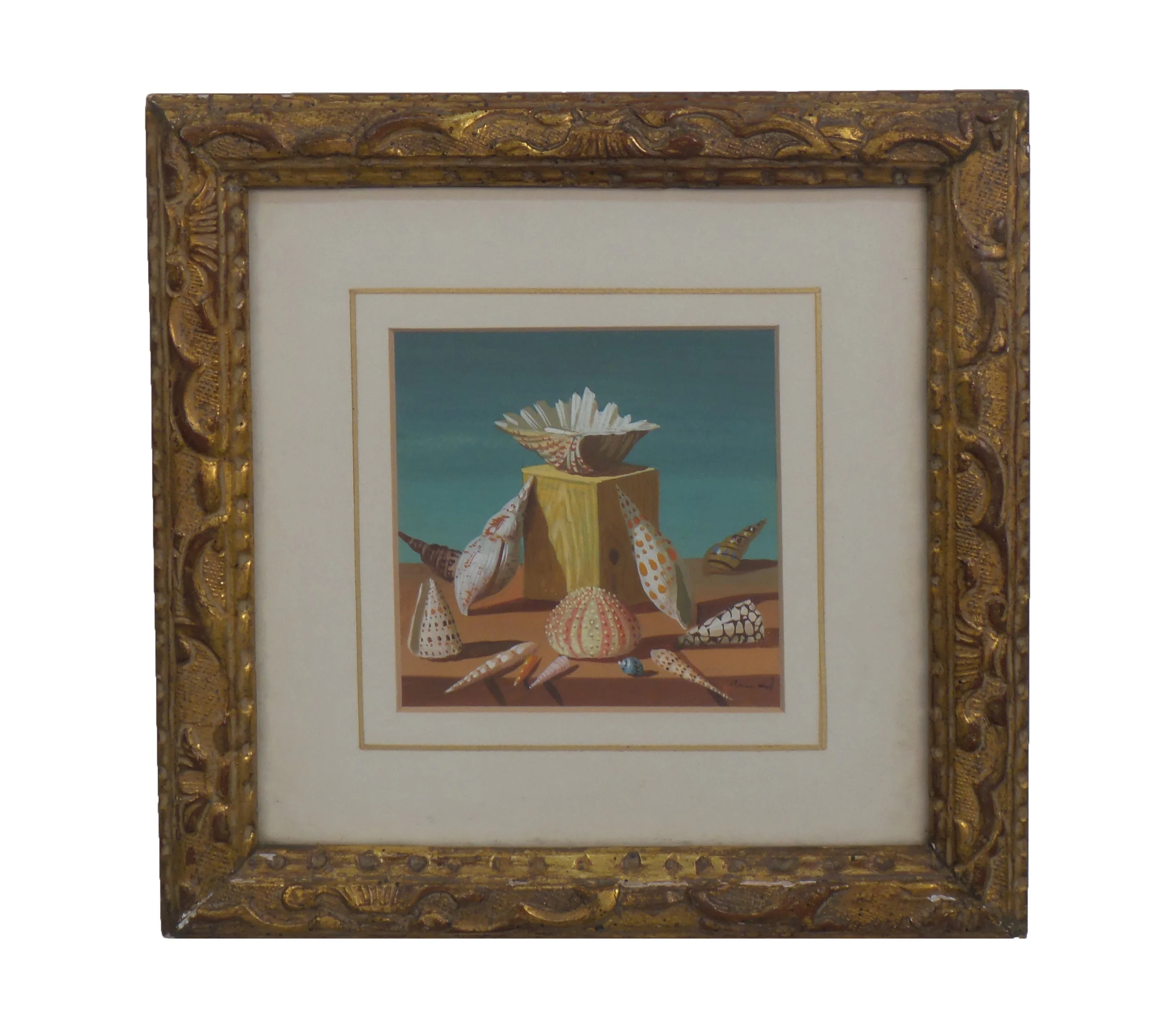 A Christmas card from Fernand Renard, gouache on paper, 1968, from Tony Victoria's collection