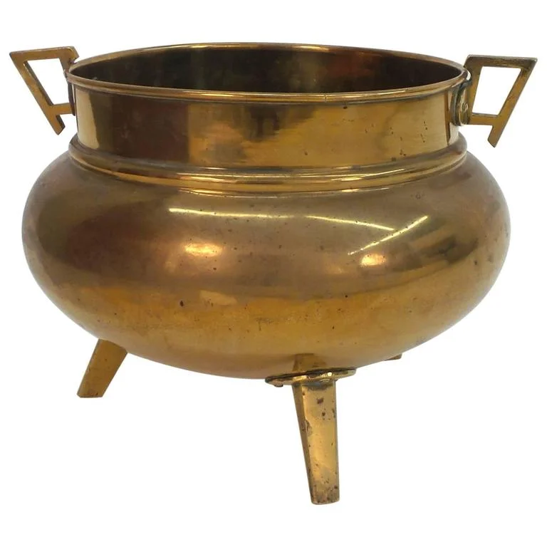 An English Aesthetic Movement Period Brass Planter