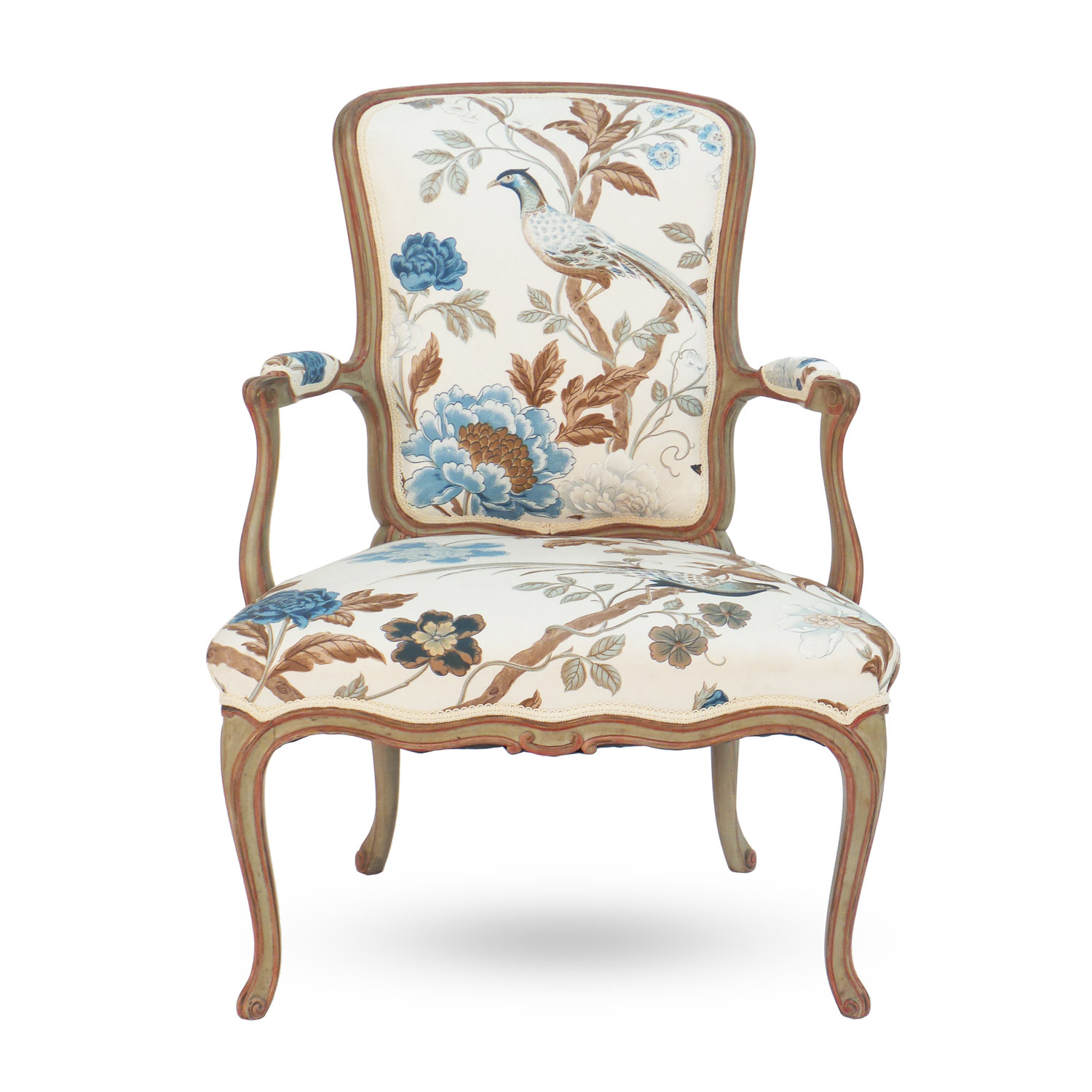 Cole Porter Louis XV Style Armchair — FREDERICK P. VICTORIA & SON, Inc.