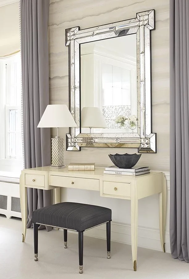 A custom R1094 Facet Mirror for Lichten Craig by Victoria & Son