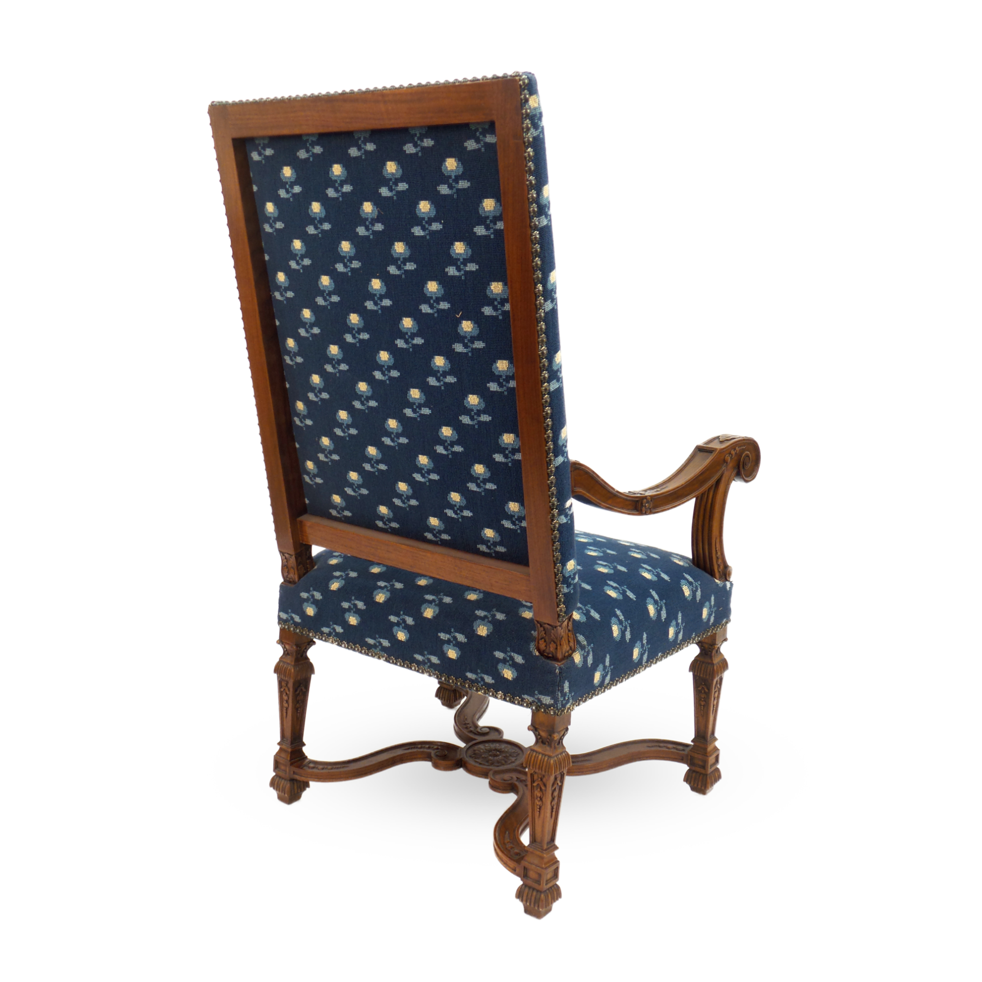 R1062-Finely-carved-reproduction-Louis-XIV-style-high-back-open armchair-stretcher-solid-wood-Victoria-&-Son-Custo-Furniture-Made-To-Order-Dining-Room-Decor-Classic-Floral-Details.jpg