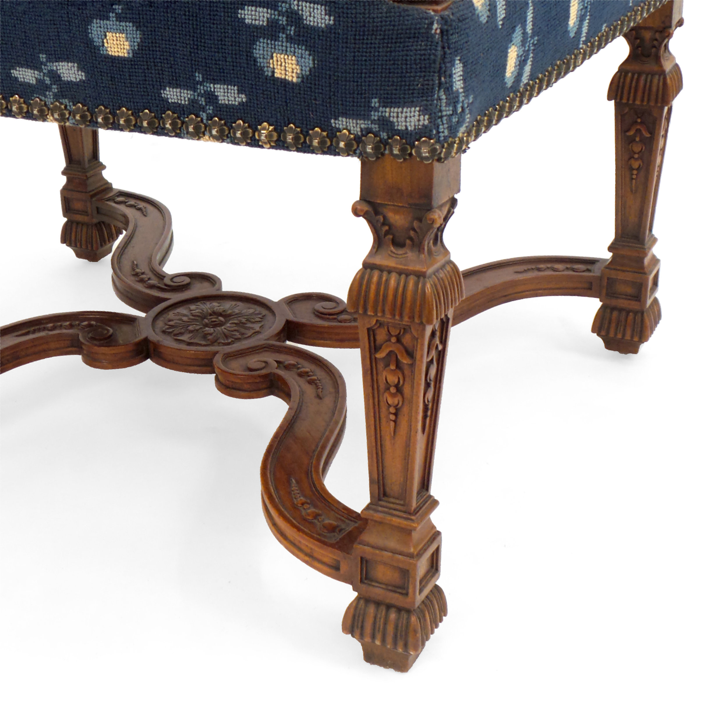 R1062-Finely-carved-reproduction-Louis-XIV-style-high-back-open armchair-stretcher-solid-wood-Victoria-&-Son-Custo-Furniture-Made-To-Order-Dining-Room-Decor-Classic-Floral-Details-Curved-Upholstered.jpg