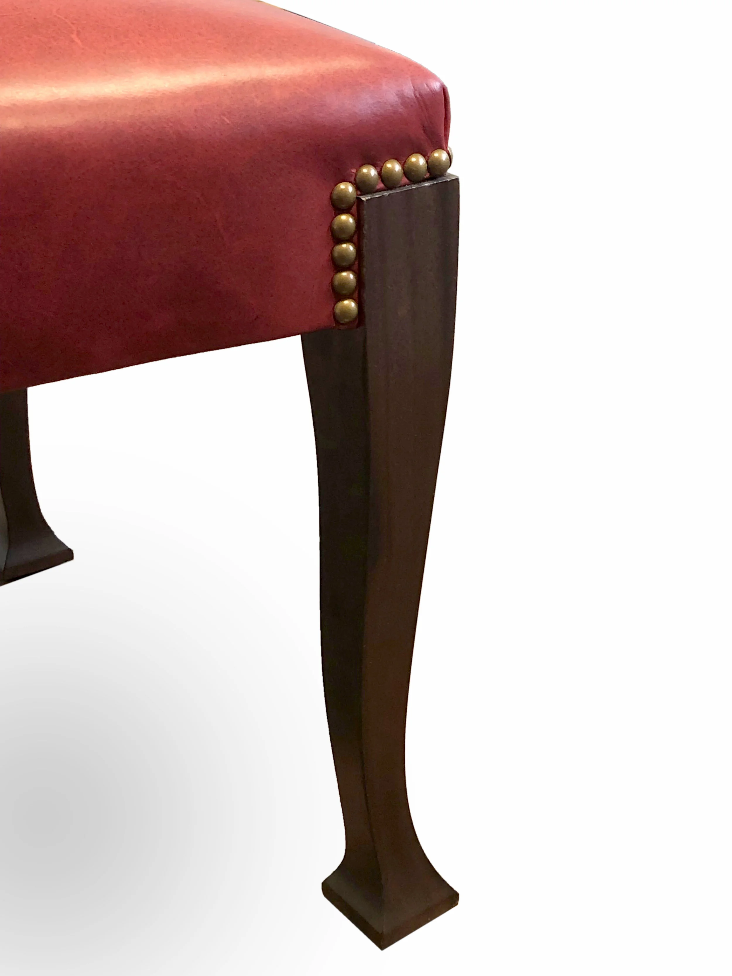Art-Nouveau-Side-Chair-Carved-Legs-Dining-Leather-Upholstered-Nail-Head-Trim-Solid-Wood-Victoria-&-Son-Custom-Furniture-Bespoke-Antiques-Red-Brown-Gold-Made-To-Order-Detailed-Chic-Classic.JPG