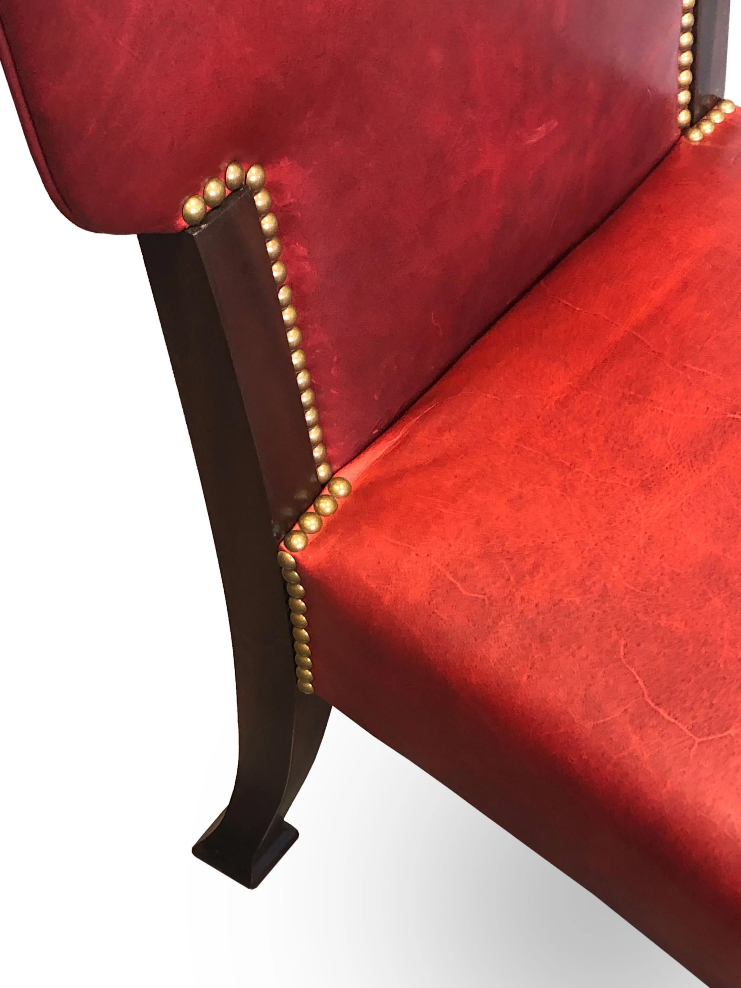 Art-Nouveau-Side-Chair-Carved-Legs-Dining-Leather-Upholstered-Nail-Head-Trim-Solid-Wood-Victoria-&-Son-Custom-Furniture-Bespoke-Antiques-Red-Brown-Gold-Made-To-Order-Detailed-Chic.JPG