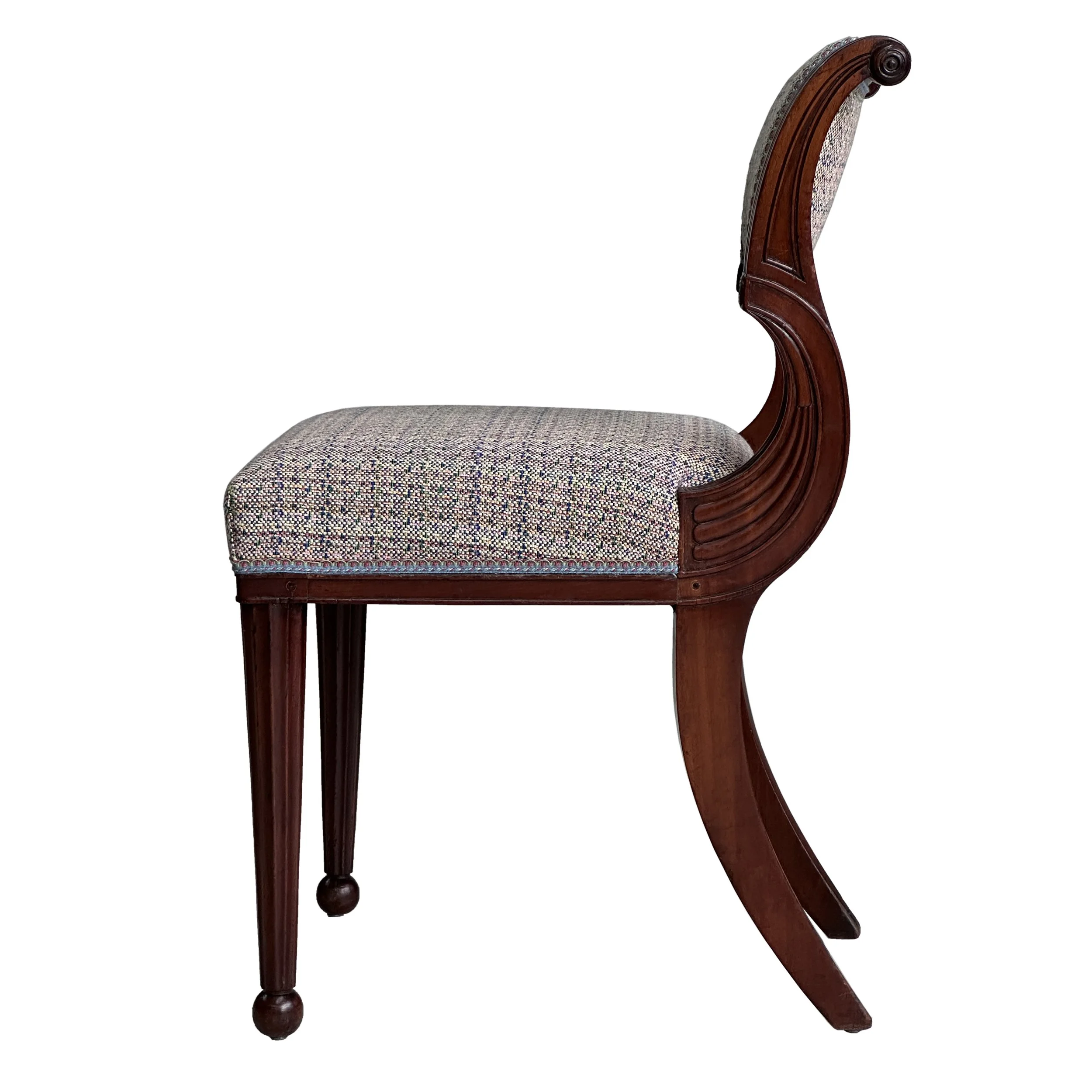 Carlton-Regency-Dining-Chair-English-style-upholstered-sabre-form-rear legs-turned-tapered-curved-carved-back-victoria-&-son-custom.jpg