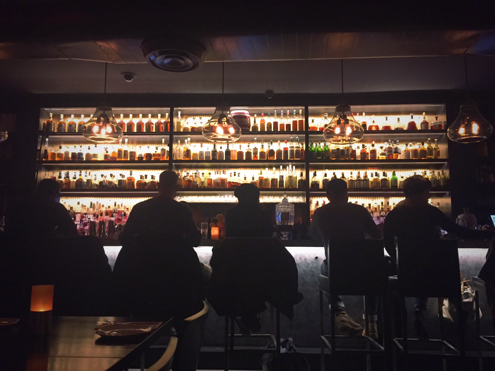 Bar guests at Sanfords, Astoria, January 2016
