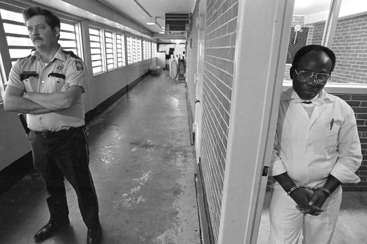 Herbert and prison guard
