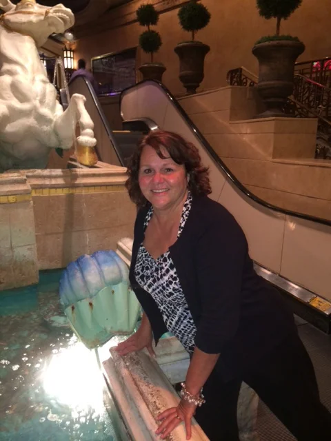 Cindy takes in the sights
