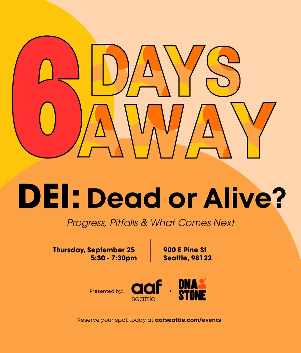 Next Thursday: DEI in today&rsquo;s world. We&rsquo;re partnering with @dnaandstone to bring you a panel of experts and leaders you won&rsquo;t want to miss.

Seats are almost gone&mdash;secure yours now! RSVP via Partiful, link in bio. 🎟️
