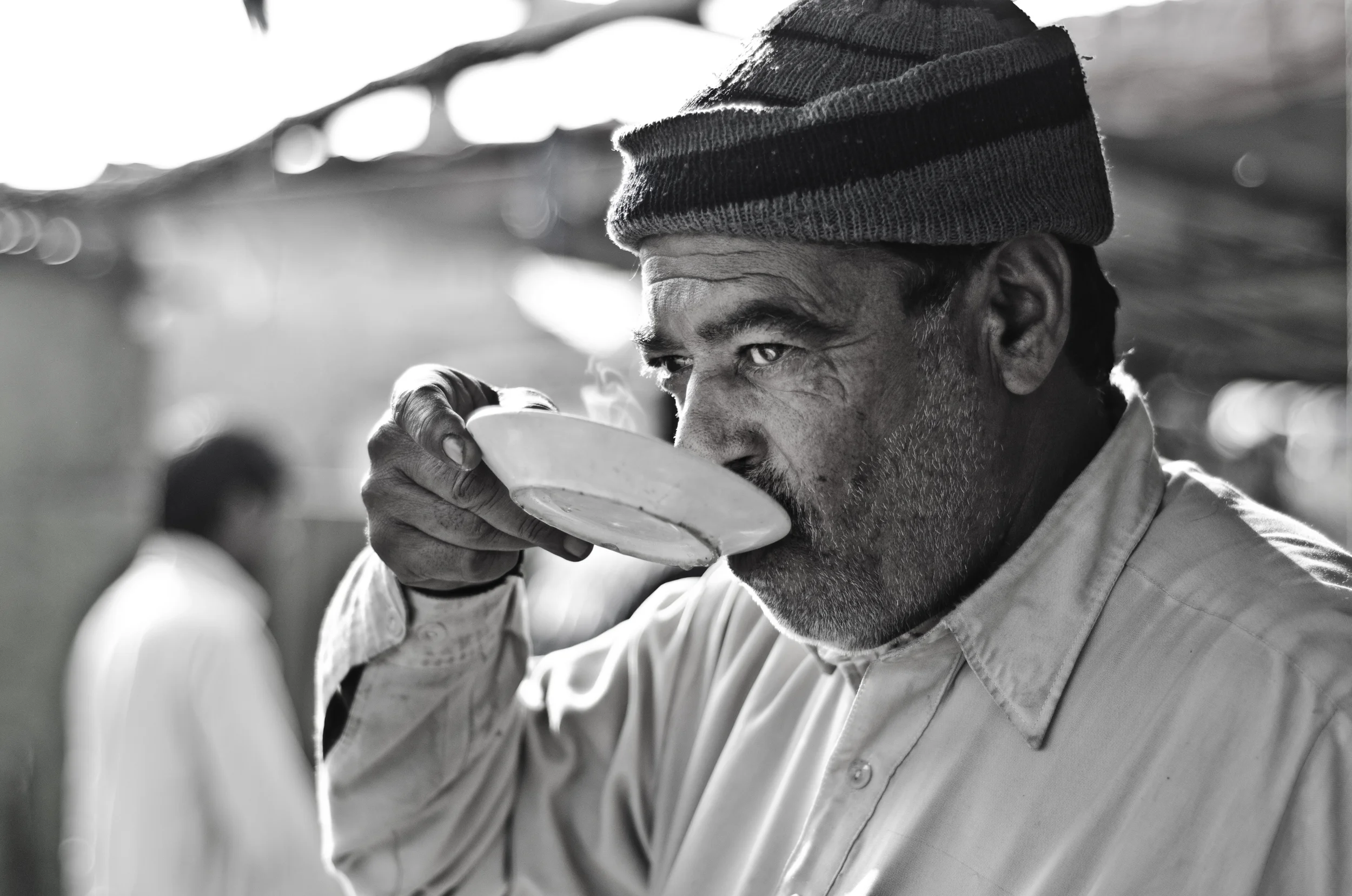 the only [best] way to sip steaming chai