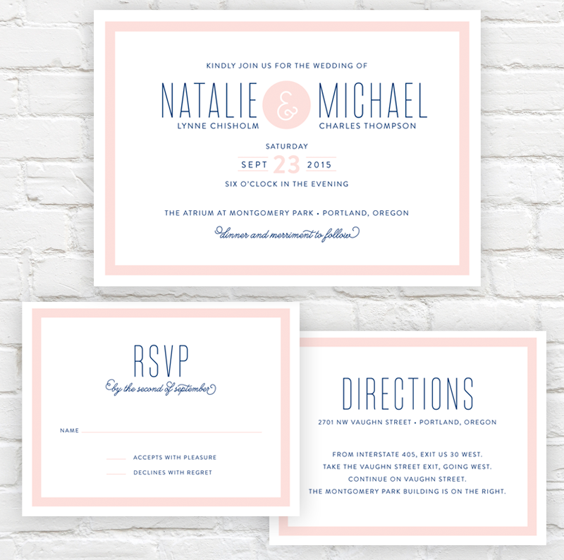 Semplice Wedding Invitation by J. Amber Creative